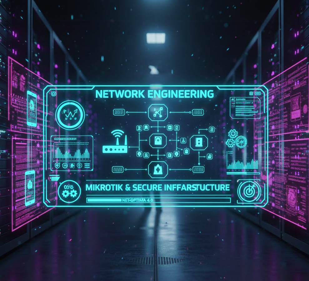 Banner de Mikrotik e Engenharia de Redes